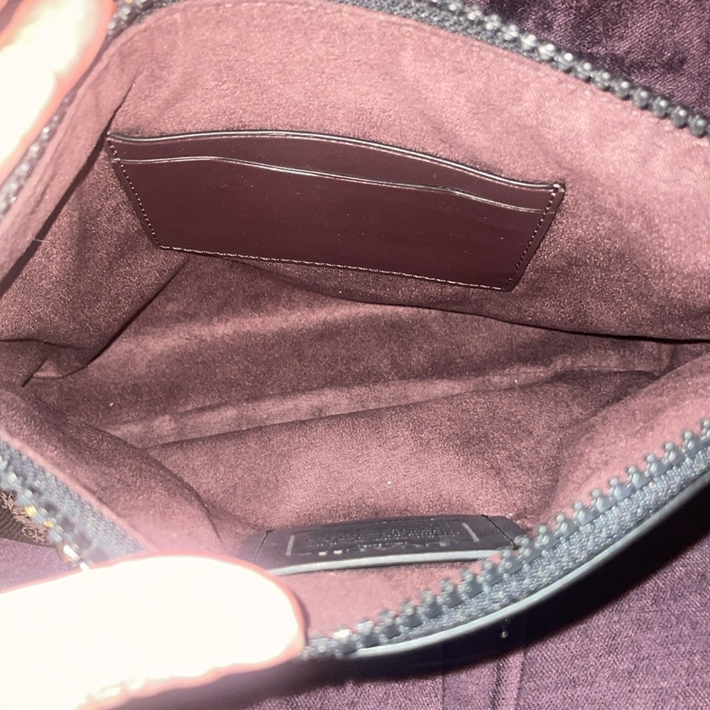 Coach Signature 3 colors Velour Stripe Wristlet Clutch - Picture 6 of 7